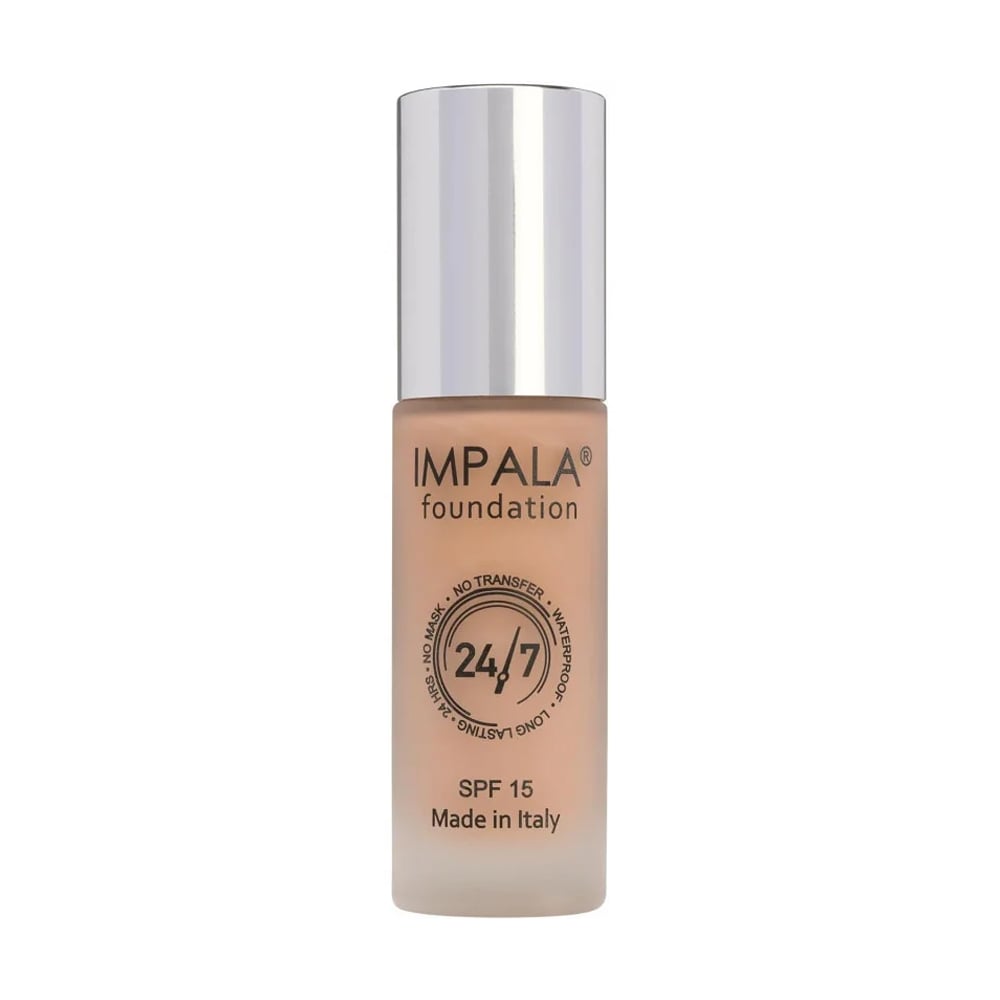 Стійкий тональний крем для обличчя Impala Waterproof Foundation 24/7 SPF 15, 05 Rose Beige, 30 мл